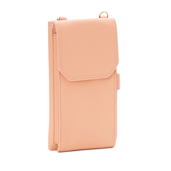 Time and Tru Handbags - NWT Time and Tru Women's Natalie Wallet crossbody purse String Ornage peach